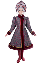 Утепленный женский русский народный костюм 