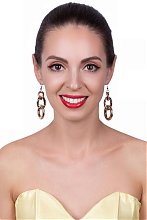 Серьги из звеньев