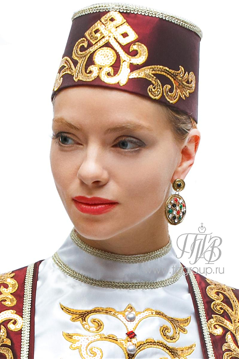 Серьги - гвоздики в восточном стиле подвеска круг