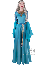 Средневековое длинное платье 