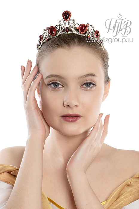 Тиара красная