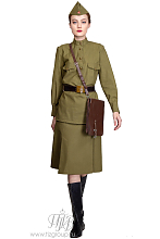 Женский военный костюм