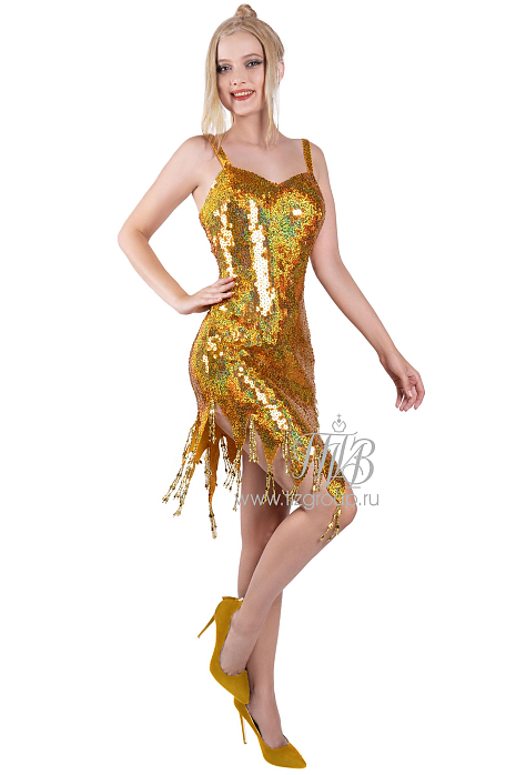 Платье золотое