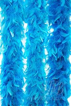 Голубое боа из перьев