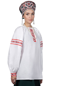 Блузка в русском стиле сцены и кино