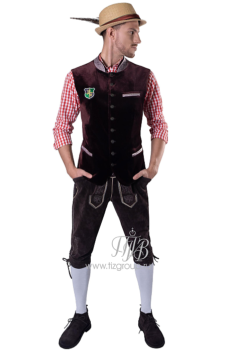Мужские замшевые бриджи Lederhose  