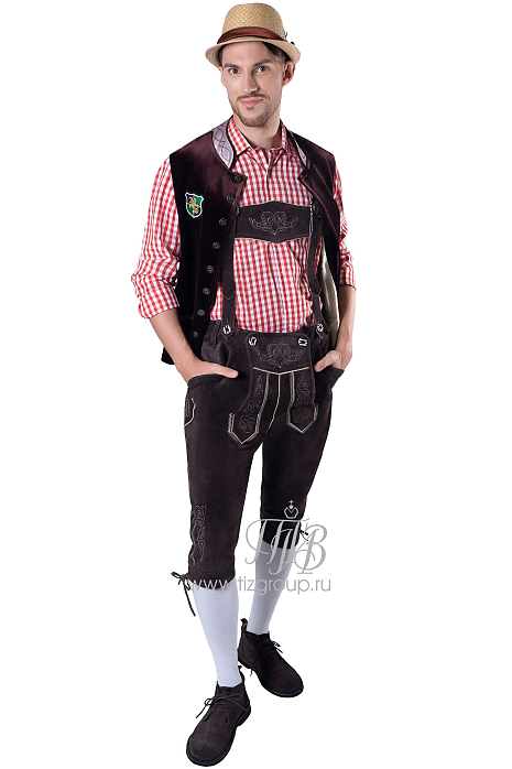 Мужские замшевые бриджи Lederhose  