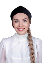 Кокошник черный, "ободок"