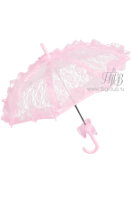 Зонт кружевной розовый