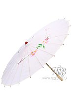 Китайский зонтик белый