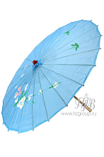 Китайский зонтик голубой