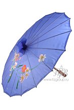 Китайский зонтик синий