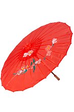 Красный китайский зонтик