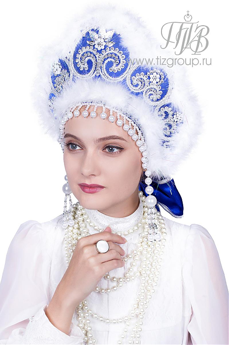 Голубой кокошник Снегурочки