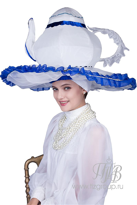 Шляпа чайник "Гжель"