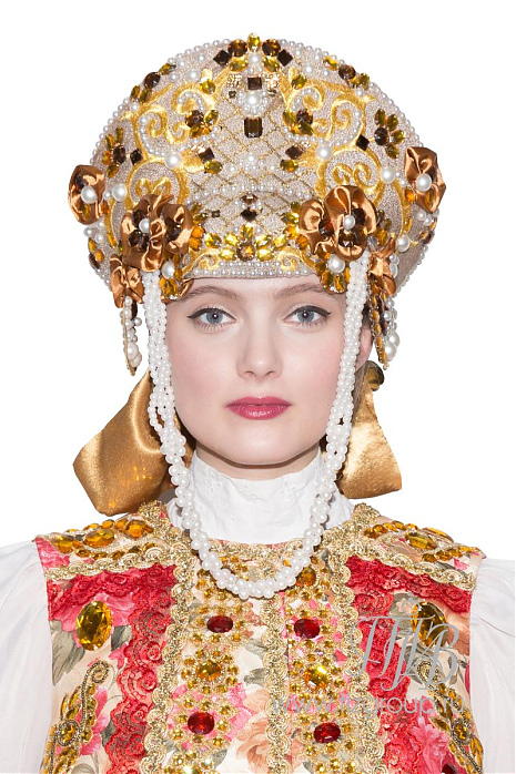 Кокошник золотой