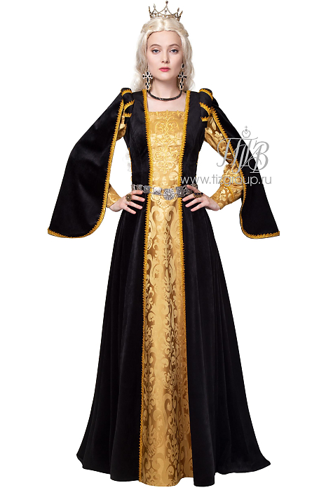 Королевское платье в средневековом стиле  