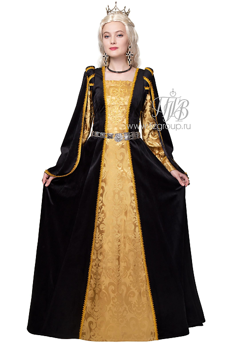 Королевское платье в средневековом стиле  