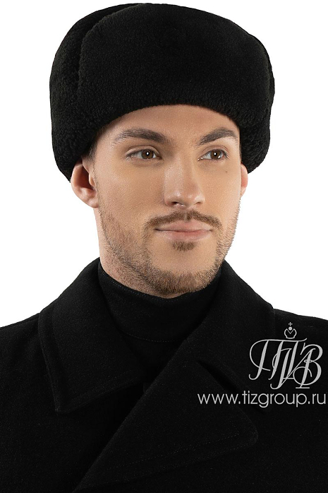 Ушанка черная