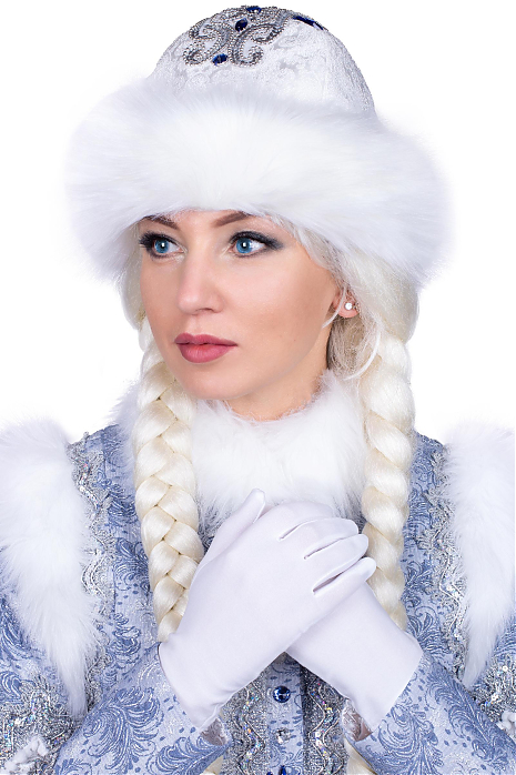 Новогодняя шапка Снегурочки