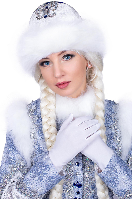 Новогодняя шапка Снегурочки