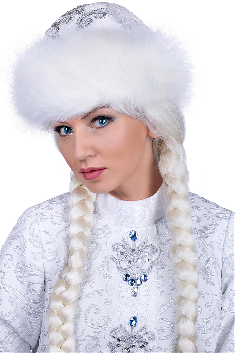 Шапка Снегурочки белая