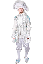 Мужской костюм 18 век, белый камзол
