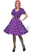 Платье стиляги фиолетовое