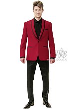 Мужской костюм, красный пиджак