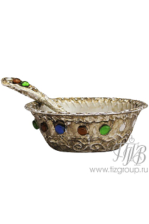 Тарелка царская с ложкой