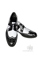 Черно-белые туфли мужские