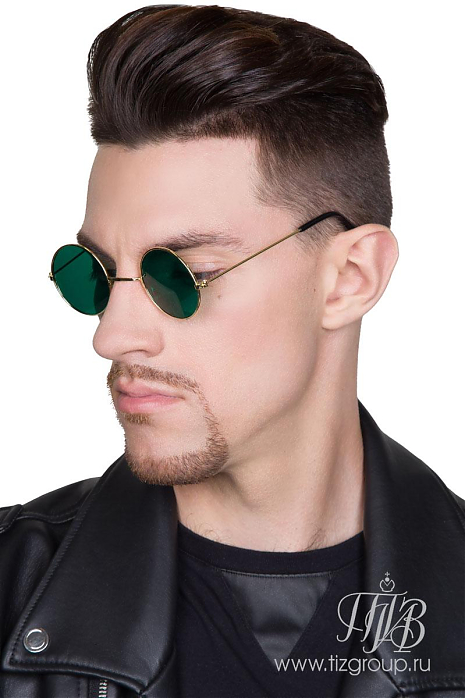 Зеленые круглые очки