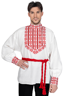 Косоворотка льняная с вышивкой