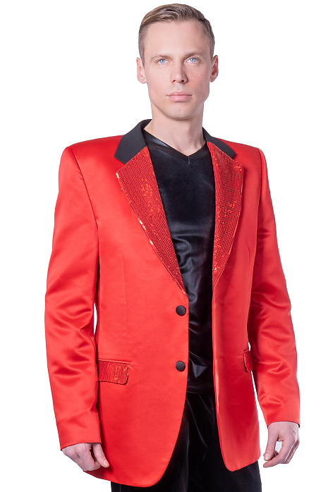 Мужской пиджак красный