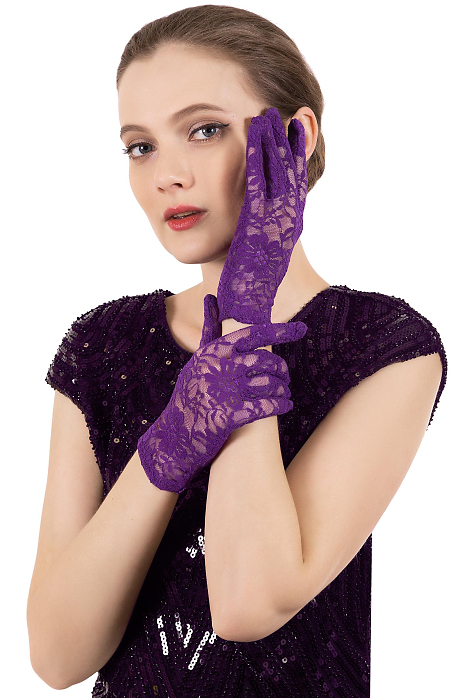Фиолетовые перчатки