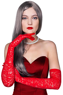 Ажурные перчатки длинные