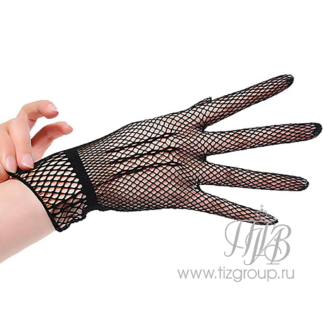 Перчатки сетка черные