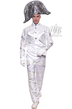 Театральный костюм белый Арлекин