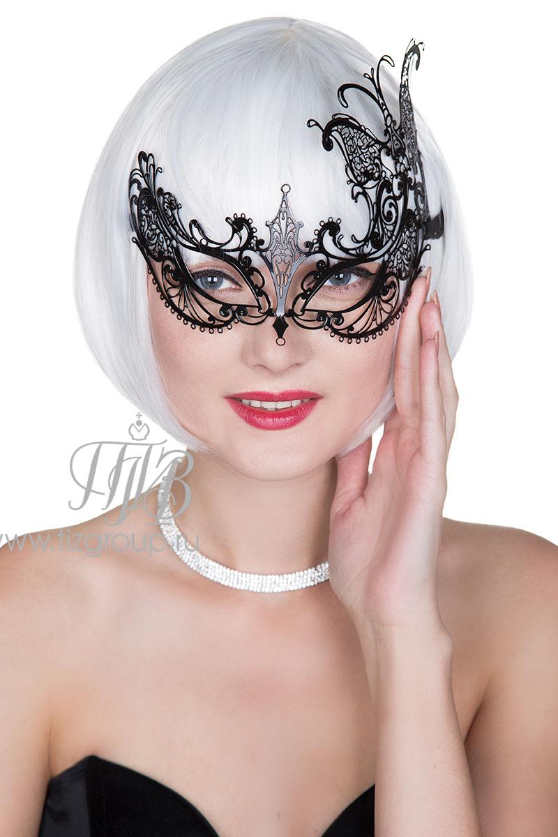 Металлическая ажурная маска бабочка -  за 1500 руб: недорогие .