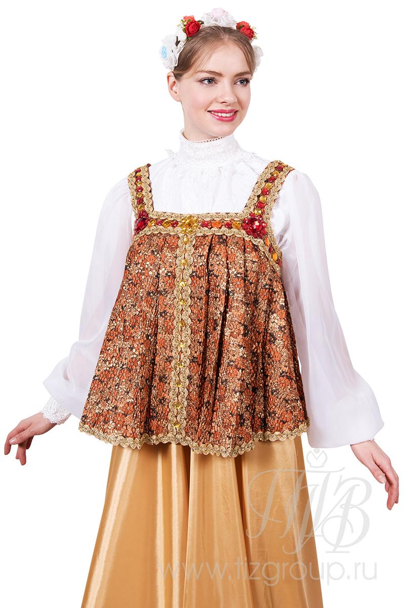 Русская народная одежда, коротена с разноцветными камнями - купить за ...